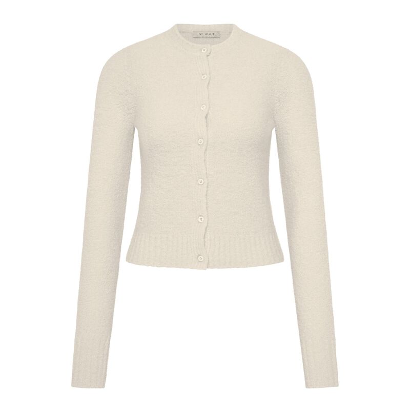 St. Agni Boucle Wool Cardigan image number 2
